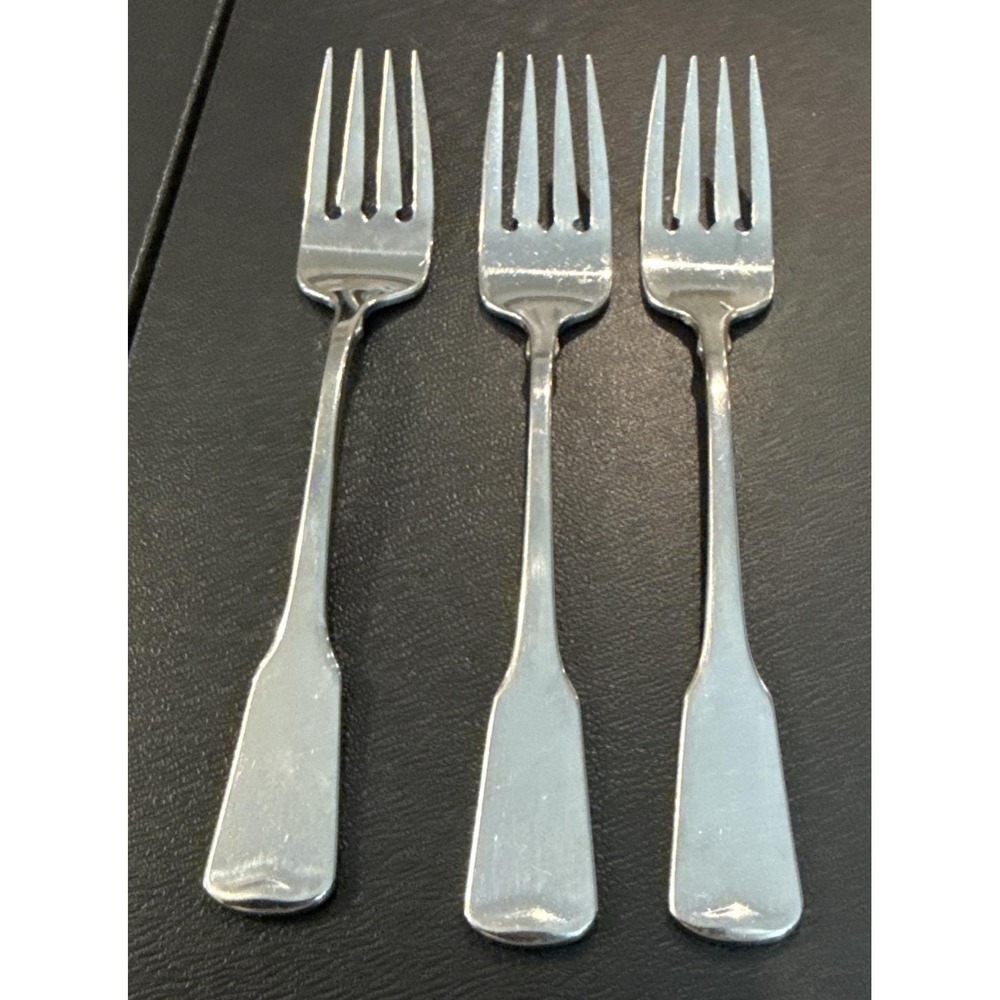 Oneida Cube Sandhurst Salad Fork Forks Stainless Steel Flatware Set Of 3